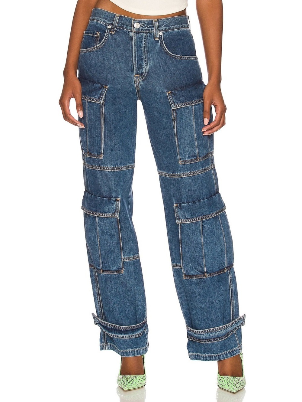 GRLFRND Lex Cargo Jeans in Rio Grande